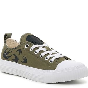 NIB MCQ By Alexander McQueen Green Swallow Sneaker Women's 37